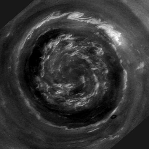 El polo norte de Saturno El polo norte de Saturno