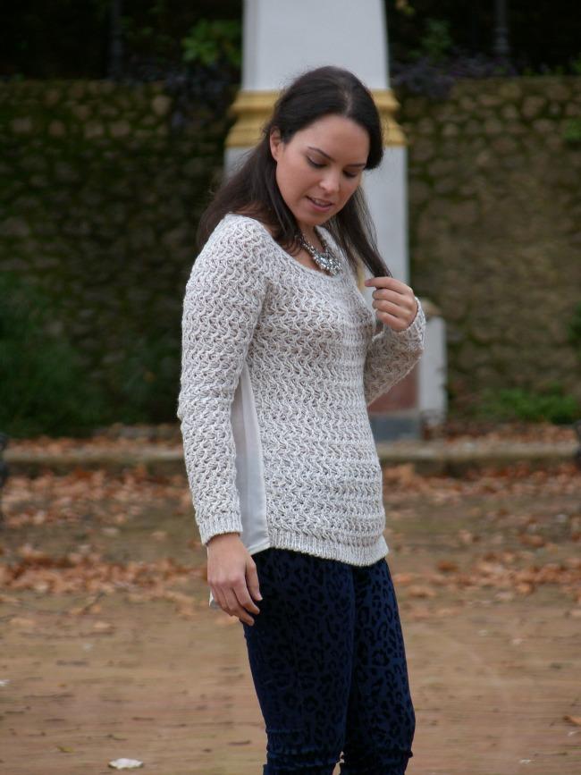 MIX SWEATER + LEO PANTS MIX SWEATER + LEO PANTS
