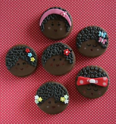 Galletas decoradas de Negritas y Primer Año de Blog!!! Galletas decoradas de Negritas y Primer Año de Blog!!!