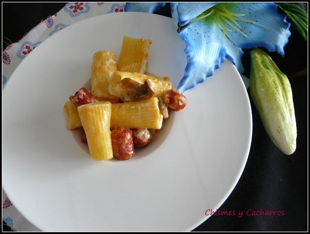 Rigatoni al Horno con Chistorra