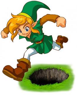 Link Saltando Link Zelda