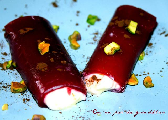 Canelones de frambuesa con mousse de mascarpone canelones-mousse-mascarpone