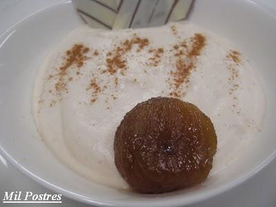 Crema de castañas con canela