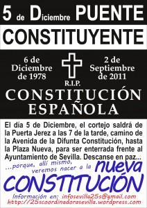 Hoy se entierra la Constitución Española. Hoy se entierra la Constitución Española.