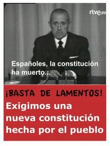 Hoy se entierra la Constitución Española. Hoy se entierra la Constitución Española.