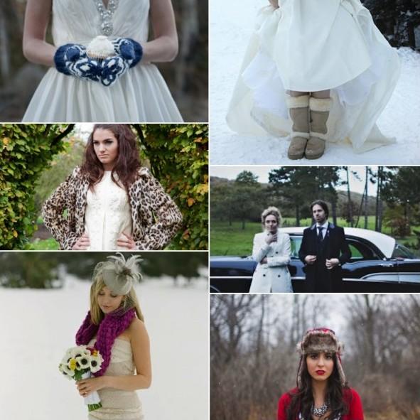 Winter accessories for brides Winter accessories for brides