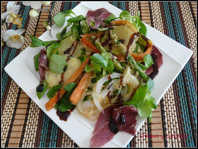Ensalada de Verduras en Tempura Ensalada de Verduras en Tempura
