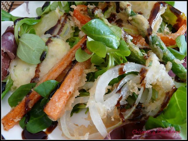 Ensalada de Verduras en Tempura Ensalada de Verduras en Tempura