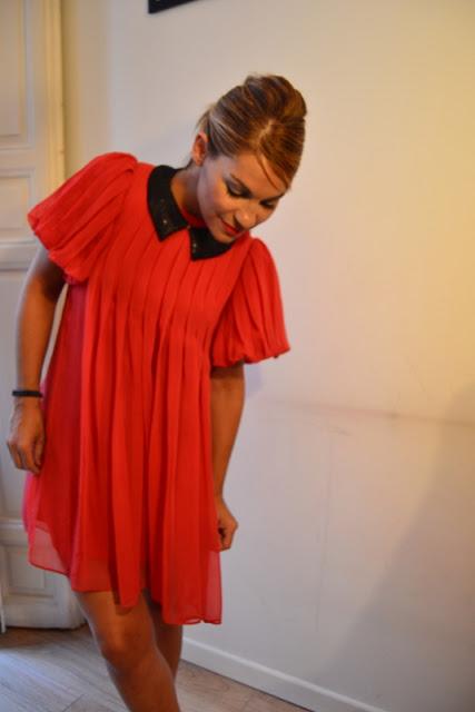 Un vestido rojo. Look Blancanieves.