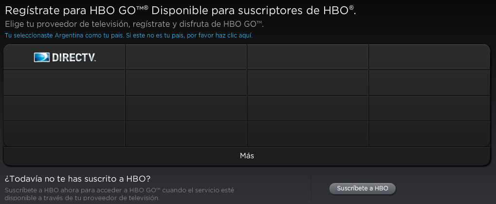 direct HBO GO llegó a la Argentina