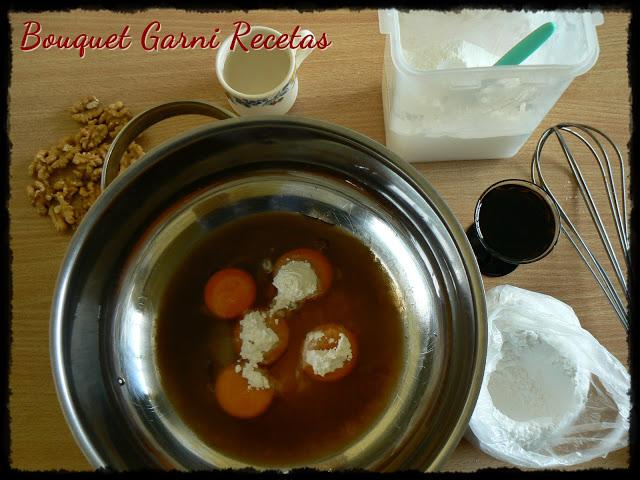 Sambayón (Sabayón) con nueces