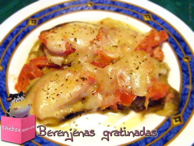 Berenjenas gratinadas Berenjenas gratinadas