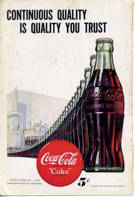 Historia de la gráfica de Coca Cola 2ª parte 1940-1979