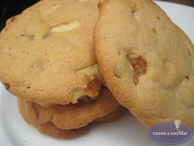 Galletas de chocolate blanco