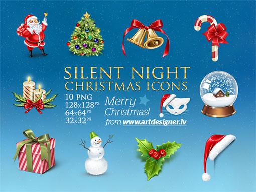 Set de 10 iconos navideños png 10 iconos navideños