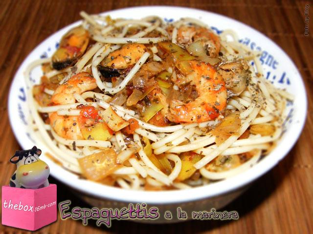 Espaguettis-marinera Espaguettis a la marinera
