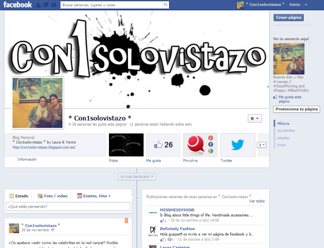 Facebook: *Con1solovistazo* Facebook: *Con1solovistazo*