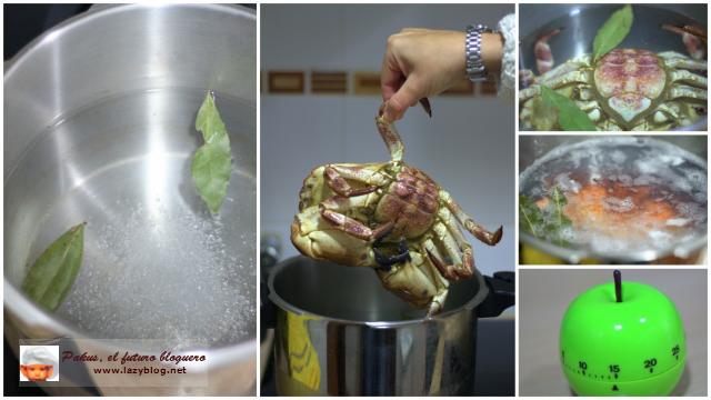 Cómo cocer bien un buey de mar o una centolla