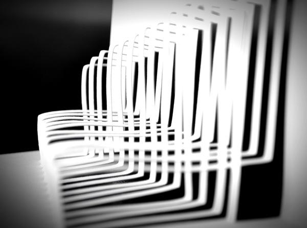 Obvolute: Tipografía con Papel Plegado tipografia papel plegado