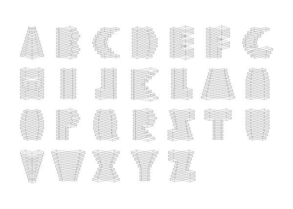 Obvolute: Tipografía con Papel Plegado tipografia papel plegado