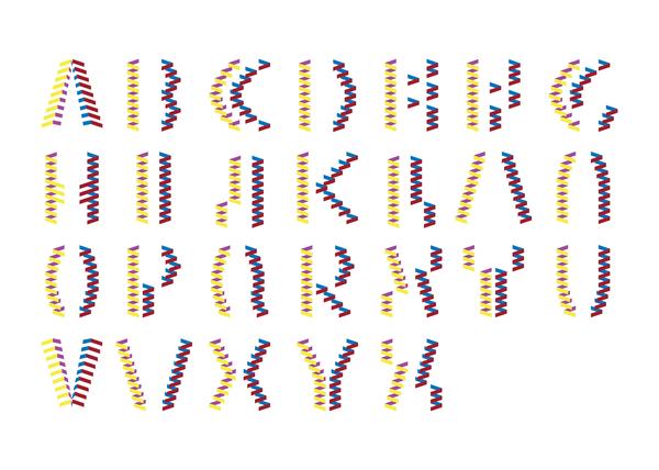 Obvolute: Tipografía con Papel Plegado tipografia papel plegado