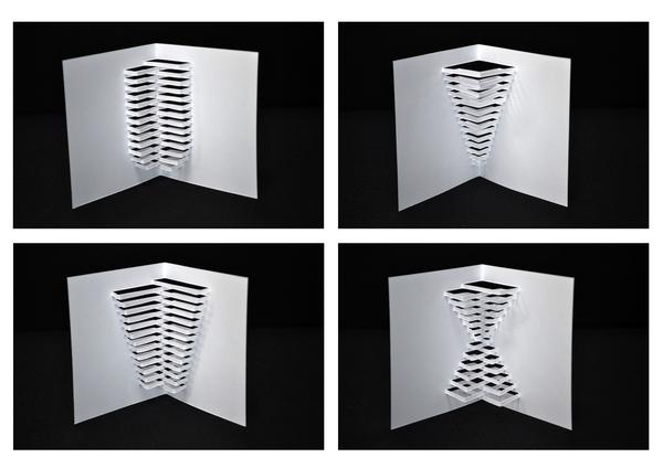 Obvolute: Tipografía con Papel Plegado tipografia papel plegado