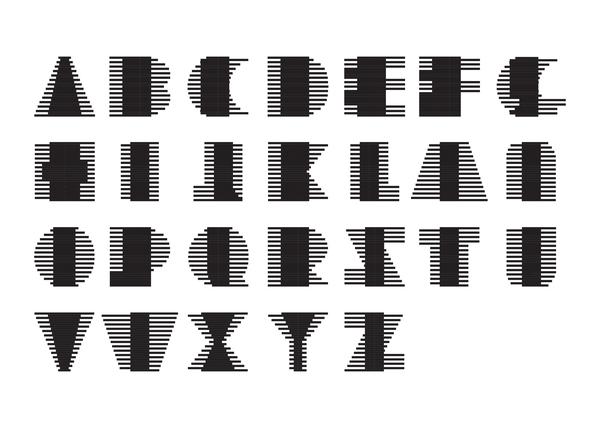 Obvolute: Tipografía con Papel Plegado tipografia papel plegado