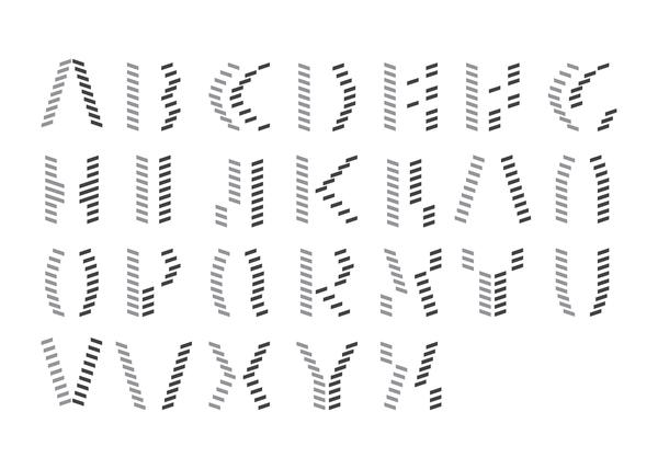 Obvolute: Tipografía con Papel Plegado tipografia papel plegado