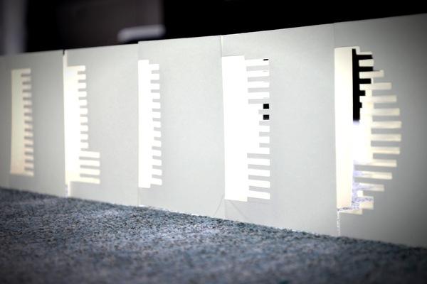 Obvolute: Tipografía con Papel Plegado tipografia papel plegado