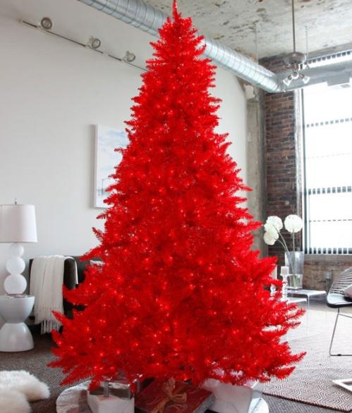 Inspiración navidad arbol rojo