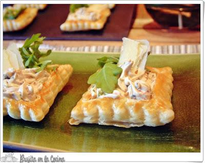 Hojaldritos Queso y rúcula Hojaldritos Queso y rúcula