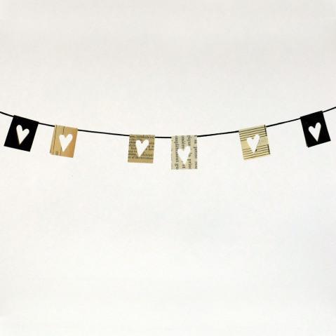LOW COST: GUIRNALDAS CON PAPEL DE PERIÓDICO decoracion cumpleaños barata