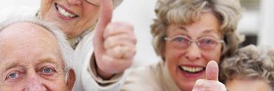 Cambios al envejecer Gente mayor, contenta