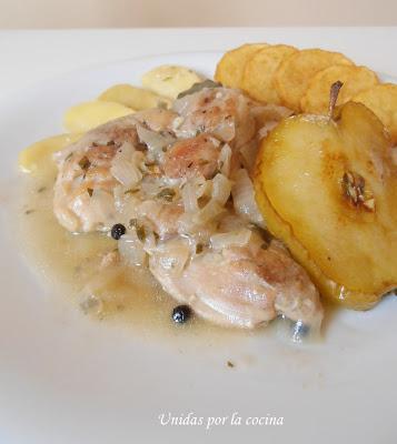 Pollo a la Sidra Natural con Manzanas Pollo a la Sidra Natural con Manzanas