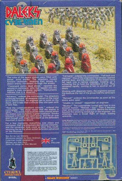 Dalek Cyberme de plástico de GW Dalek Cyberme de plástico de GW