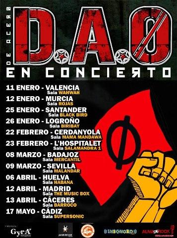 DAO-CARTEL GIRA D.A.O.: GIRA DE CONCIERTOS
