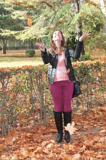 Burdeos y rosa Burdeos y rosa