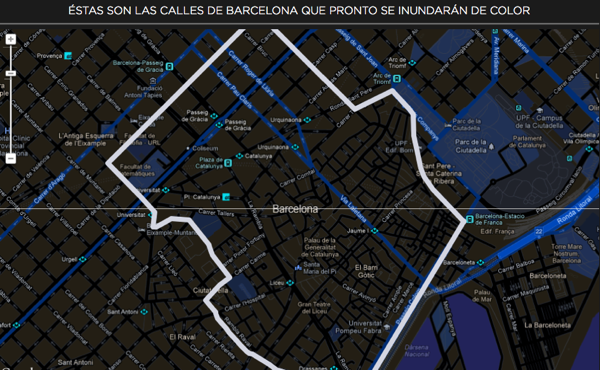 Colorea la ciudad de Barcelona con J&B; y las bicis Fixies