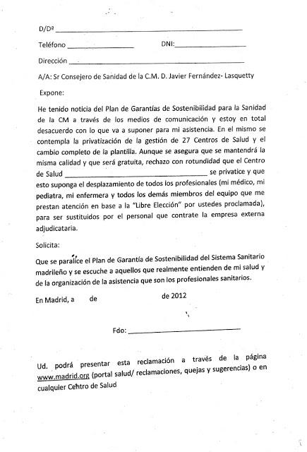 Apoyemos la Sanidad Pública Apoyemos la Sanidad Pública