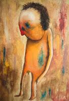 Hombre en la calle en invierno Hombre en la calle en invierno