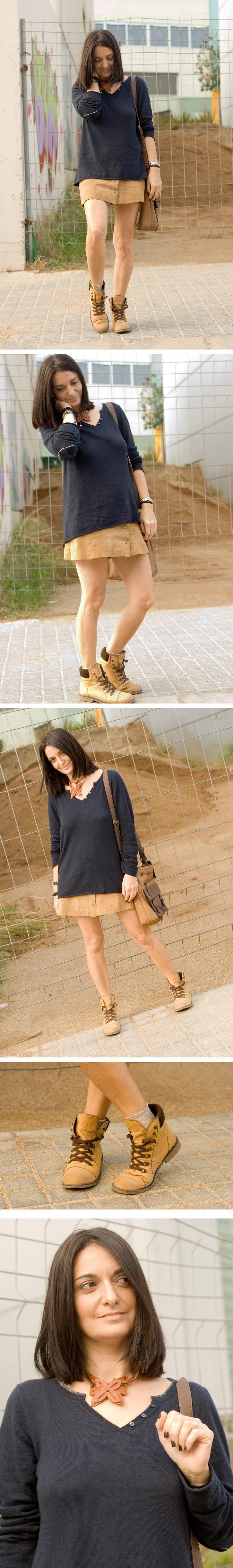 Una falda y sus diferentes combinaciones Una falda y sus diferentes combinaciones