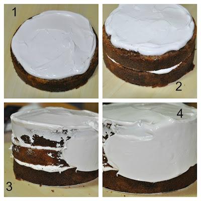 TARTA MÁRMOL Y GLASEADO DE MARSHMALLOW TARTA MÁRMOL Y GLASEADO DE MARSHMALLOW