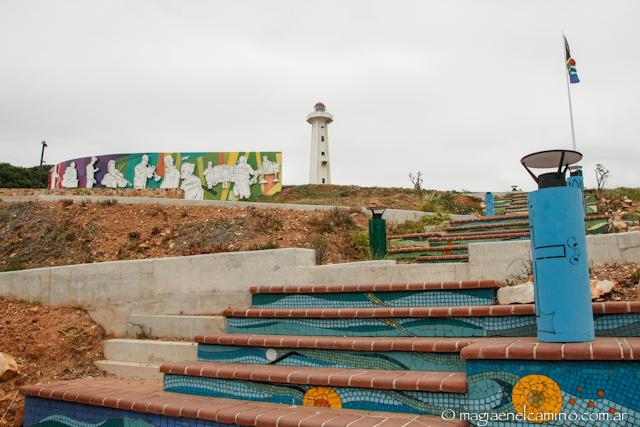 La ruta 67 y Nelson Mandela escaleraenportelizabeth