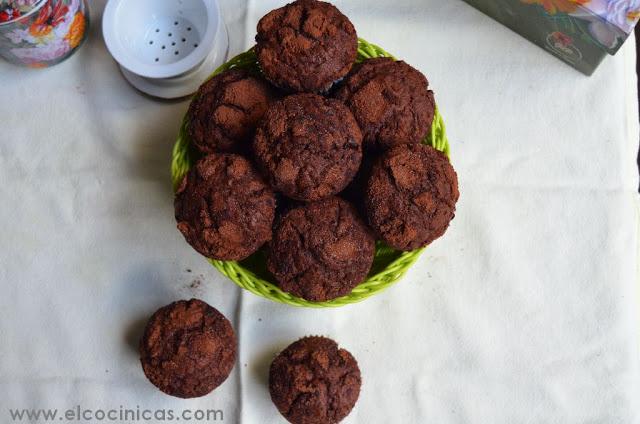 Muffins de café y chocolate