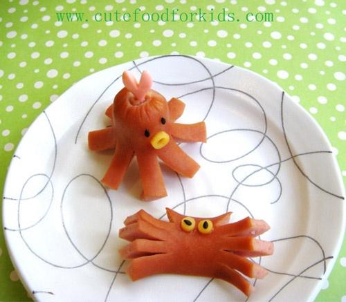 Hazlo tú misma - Salchichas con forma de pulpo Ideas para DIY (do it yourself = háztelo tú mismo): Cocina