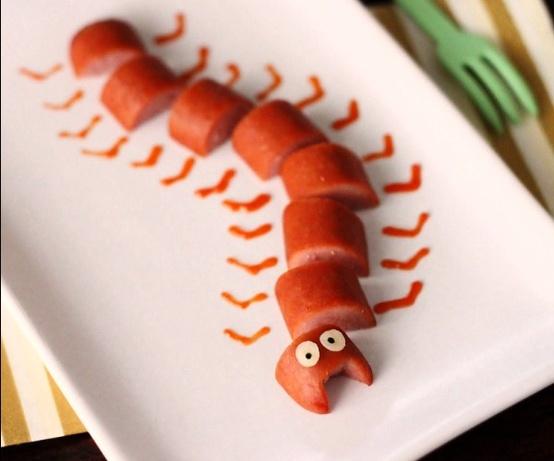 Hazlo tú misma - Gusanito de salchicha para una comida de niños divertida Ideas para DIY (do it yourself = háztelo tú mismo): Cocina