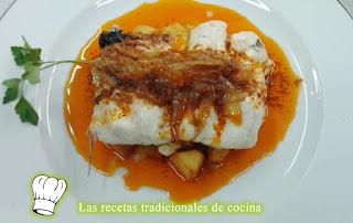 Receta de merluza con salsa de pimentón Receta de merluza con salsa de pimentón