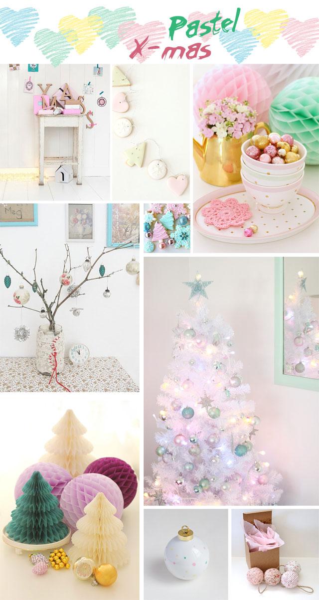 Navidad en colores pastel