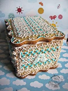 CAJA DE GALLETA DE ENCAJE CAJA DE GALLETA DE ENCAJE