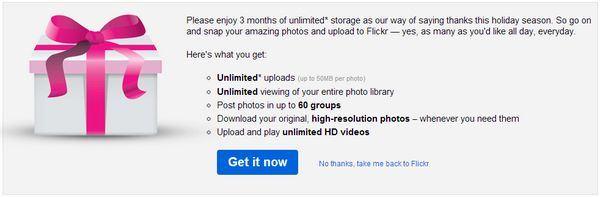 Flickr ofrece 3 meses de servicio Pro a usuarios actuales del servicio flickr-offer-3-months